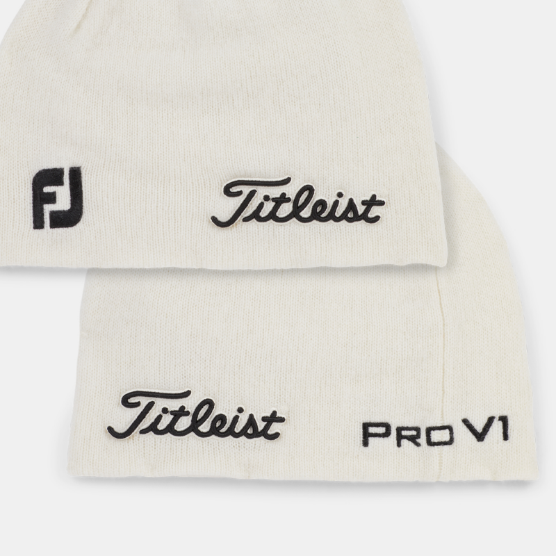 Titleist Tour Merino Beanie - White / Black