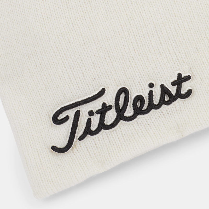 Titleist Tour Merino Beanie - White / Black