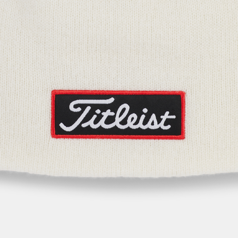 Titleist Tour Merino Beanie - White / Black