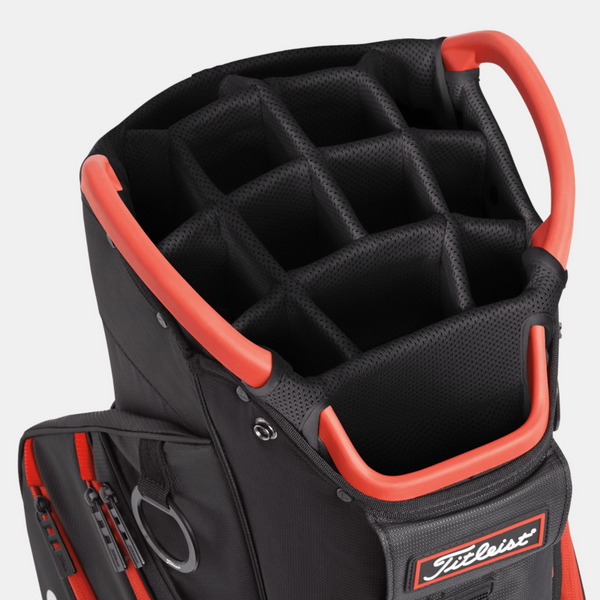 Titleist Cart 14 Golf Bag - Black / Red