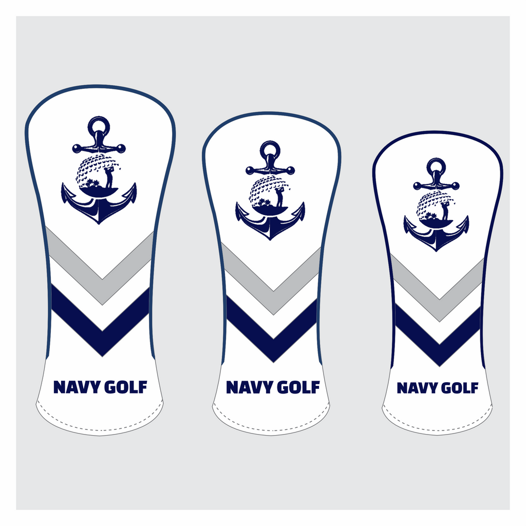 Nth Qld Navy Golf Team - Custom 3Piece Head Cover Set - The Back Nine