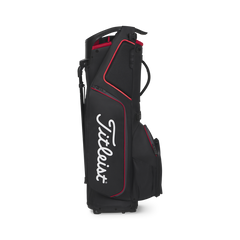 Titleist Hybrid 14 Golf Bag - Black / Black / Red