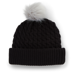 Titleist Cable Knit Pom Pom - Black / White