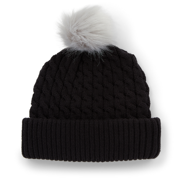 Titleist Cable Knit Pom Pom - Black / White
