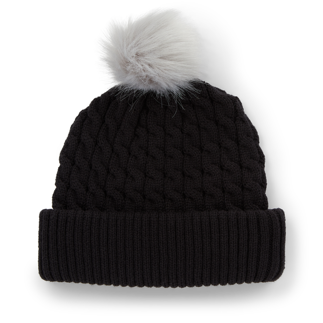 Titleist Cable Knit Pom Pom - Black / White