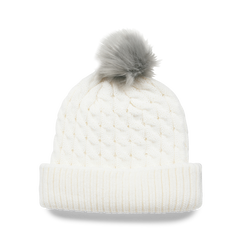 Titelist Cable Knit Pom Pom - White / Grey