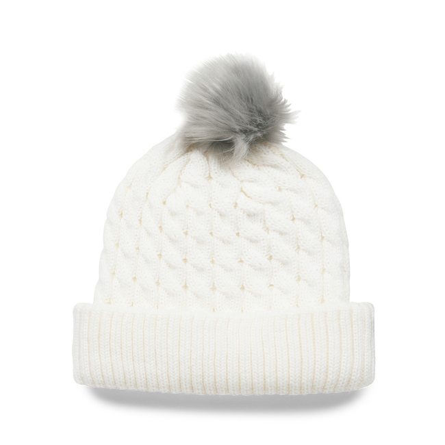 Titelist Cable Knit Pom Pom - White / Grey