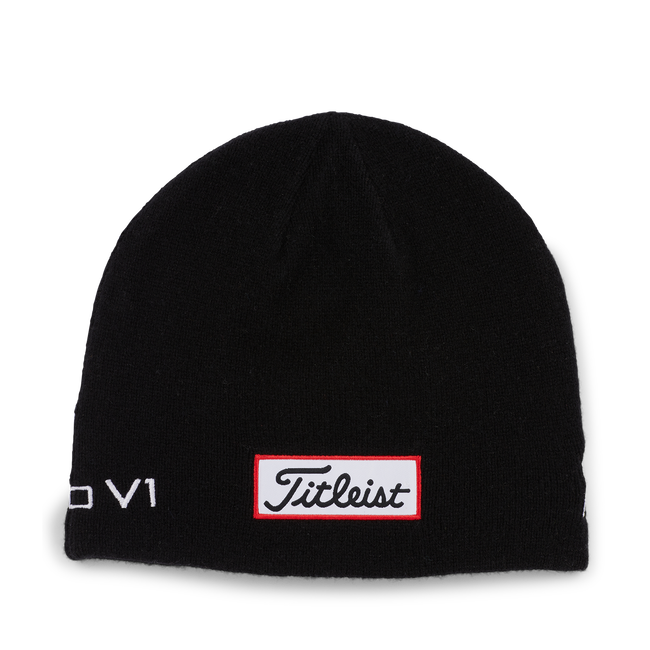 Titleist Tour Merino Beanie - Black / White
