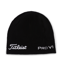 Titleist Tour Merino Beanie - Black / White
