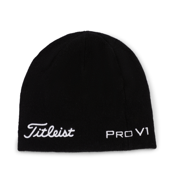 Titleist Tour Merino Beanie - Black / White