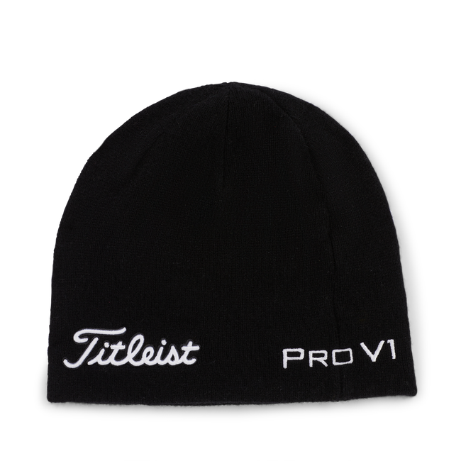Titleist Tour Merino Beanie - Black / White