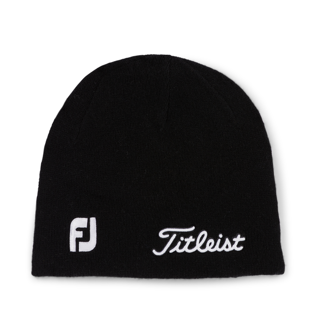 Titleist Tour Merino Beanie - Black / White