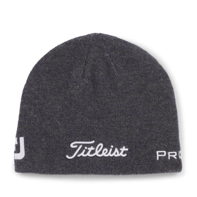 Titleist Tour Merino Beanie - Charcoal / White