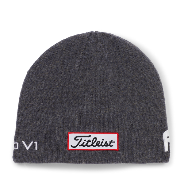 Titleist Tour Merino Beanie - Charcoal / White