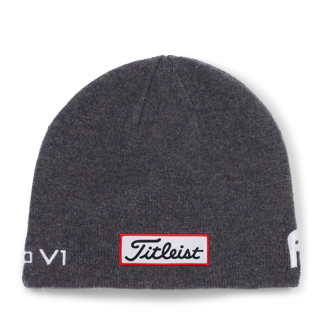 Titleist Tour Merino Beanie - Charcoal / White