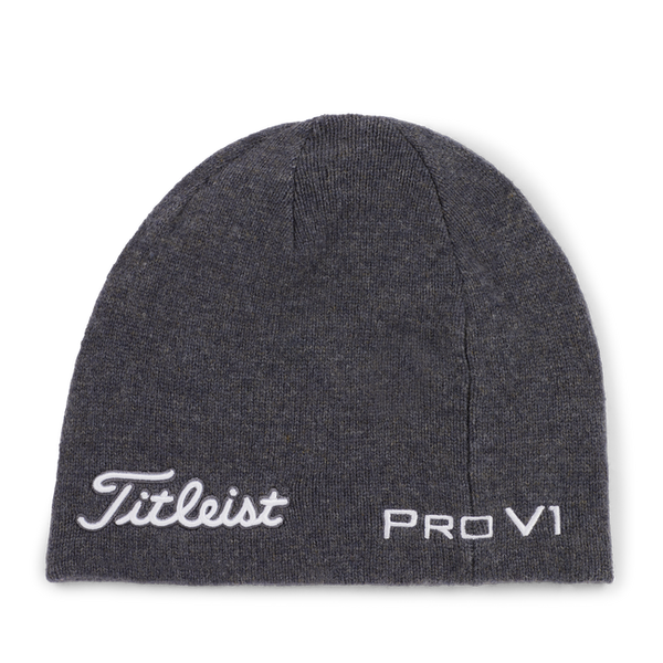 Titleist Tour Merino Beanie - Charcoal / White