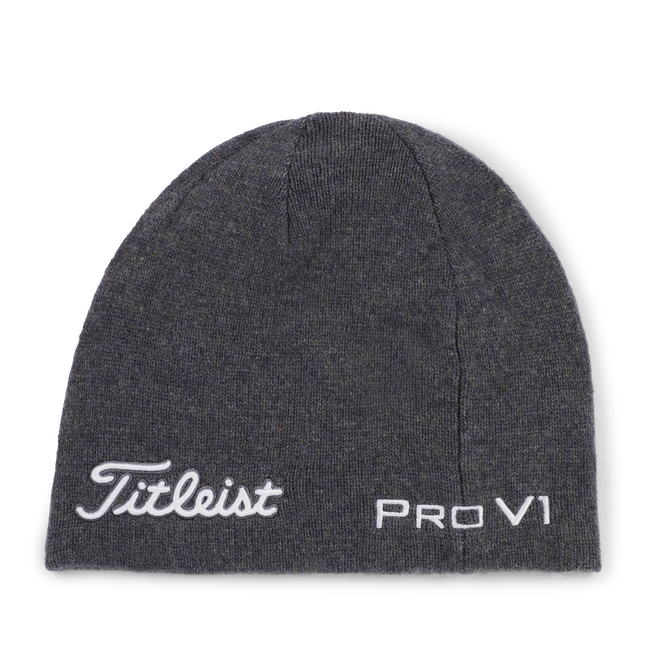 Titleist Tour Merino Beanie - Charcoal / White