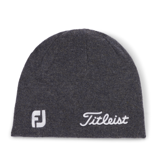 Titleist Tour Merino Beanie - Charcoal / White