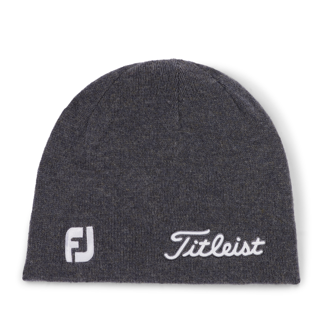 Titleist Tour Merino Beanie - Charcoal / White