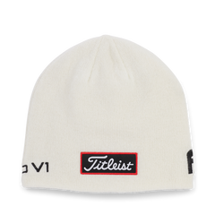 Titleist Tour Merino Beanie - White / Black