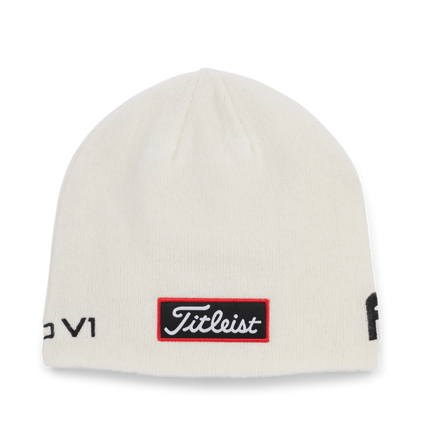 Titleist Tour Merino Beanie - White / Black