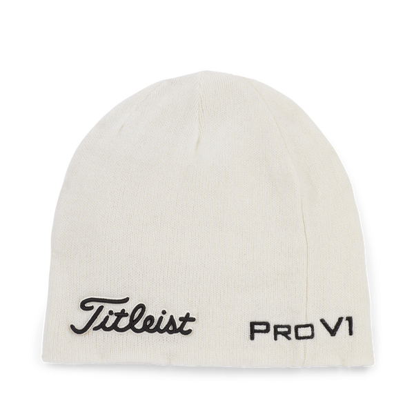 Titleist Tour Merino Beanie - White / Black