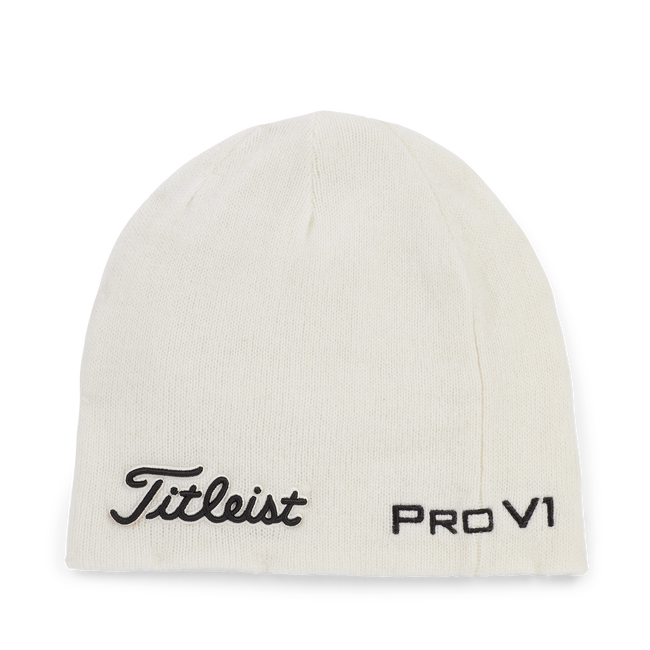 Titleist Tour Merino Beanie - White / Black