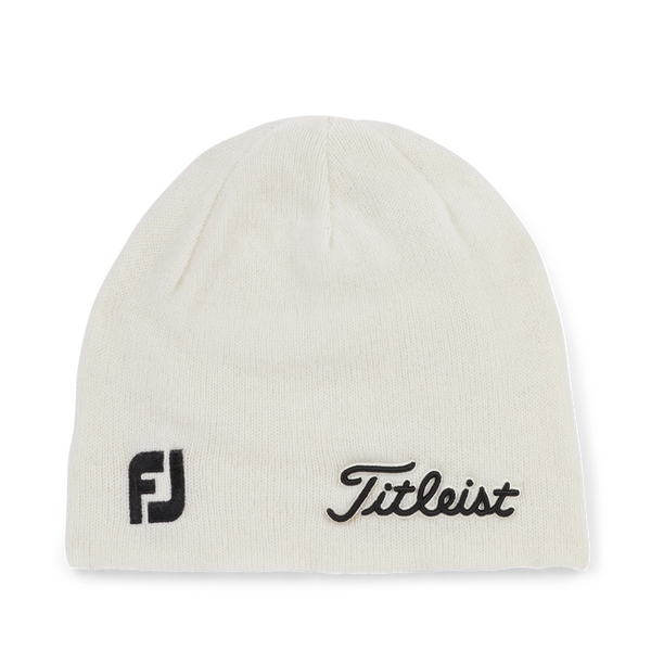 Titleist Tour Merino Beanie - White / Black