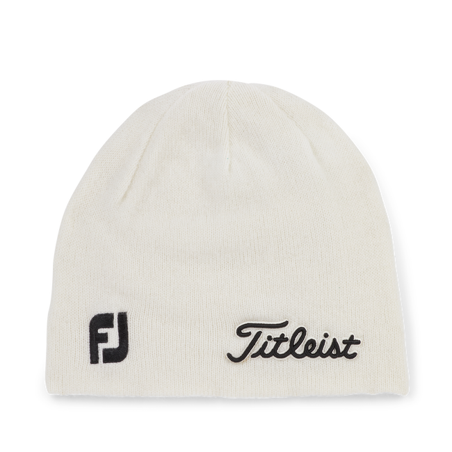 Titleist Tour Merino Beanie - White / Black