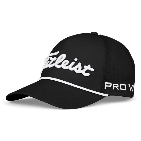 Titleist Tour Rope Cap - Black / White