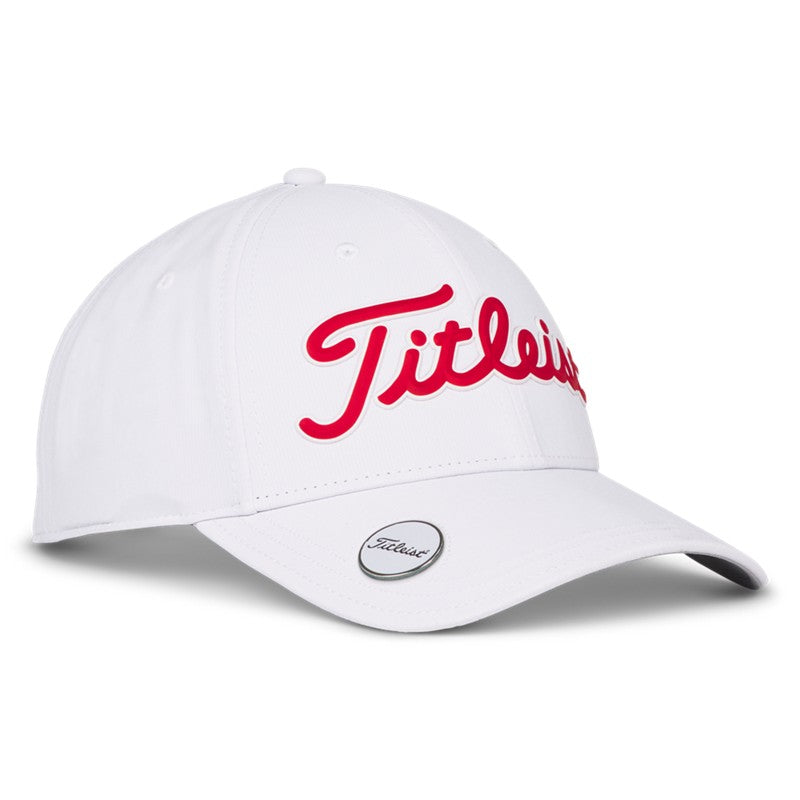 Titleist Performance Ball Marker Cap White Red - Main Image