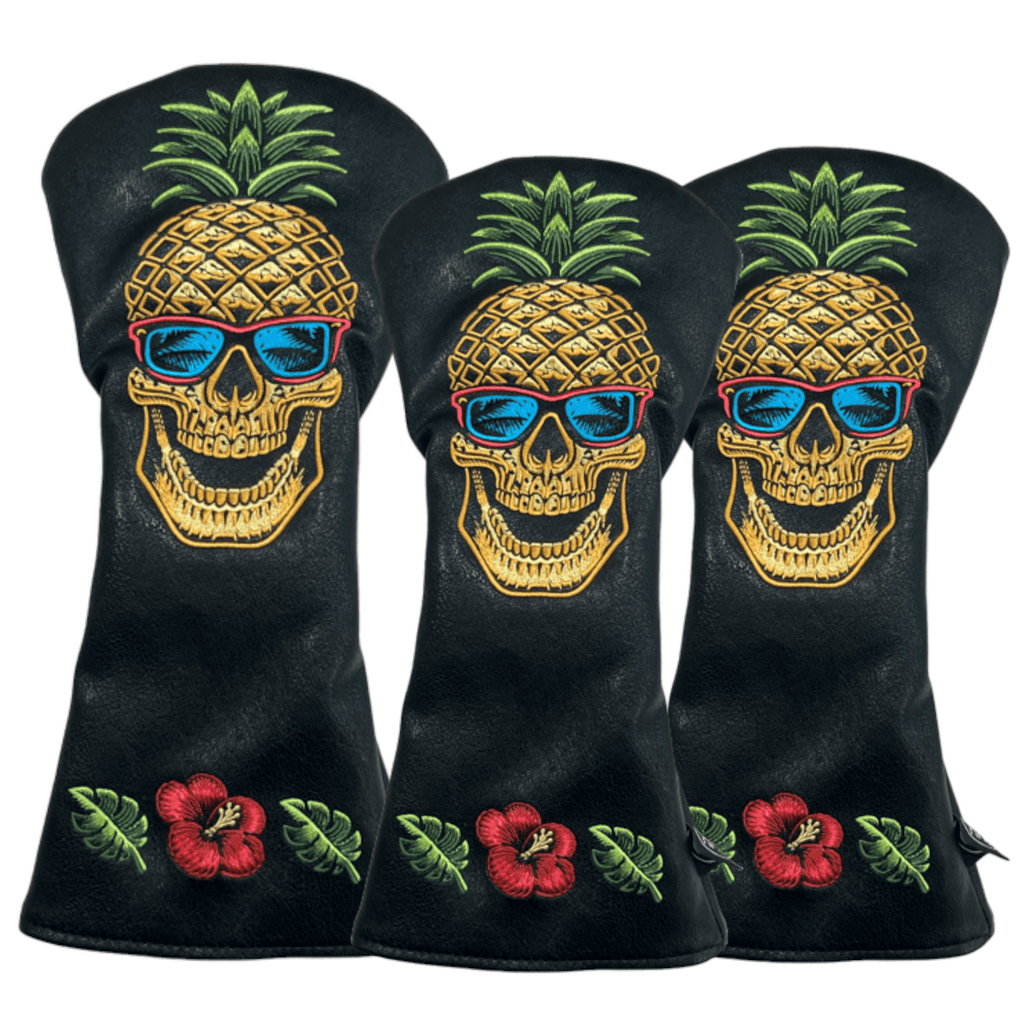 Pineapple Skull 3Piece Head Cover Set - The Back Nine Online