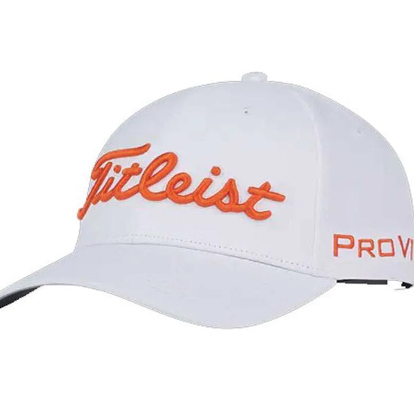 Titleist Tour Performance Staff Cap - White / Flame