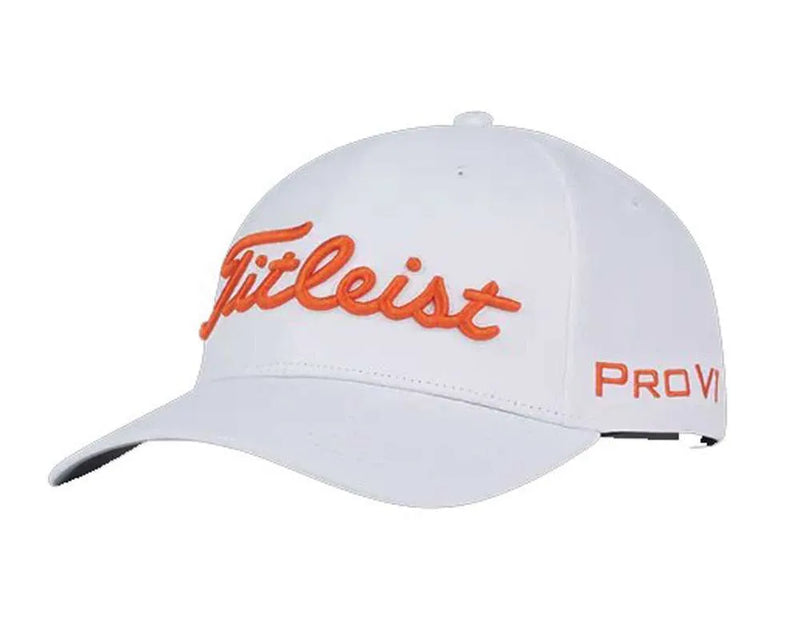 Titleist Tour Performance Staff Cap - White / Flame