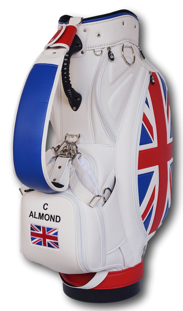 Premium British Tour Staff Bag The Back Nine Online - Custom Golf Bags, HeadCovers and Golf Towels