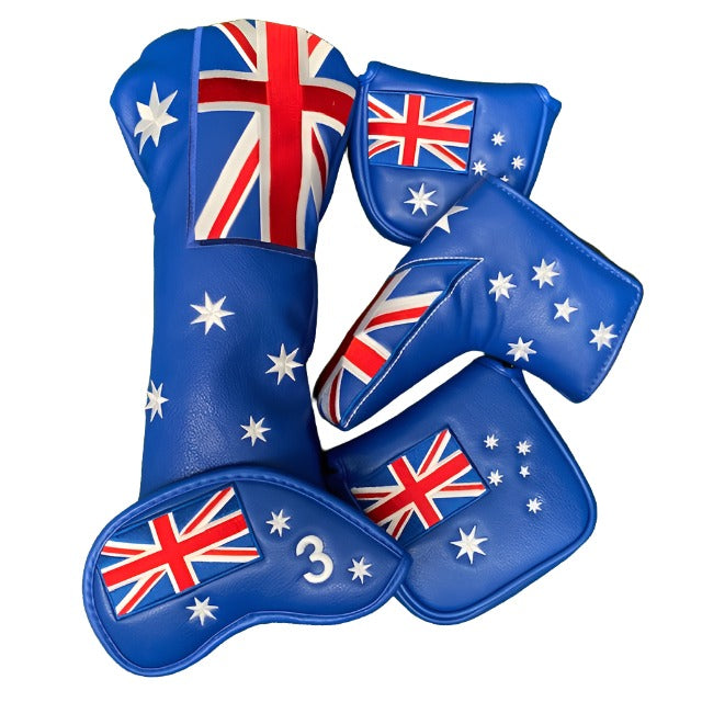 Australian Flag - Driver & Putter Cover Twin Pack - The Back Nine Online