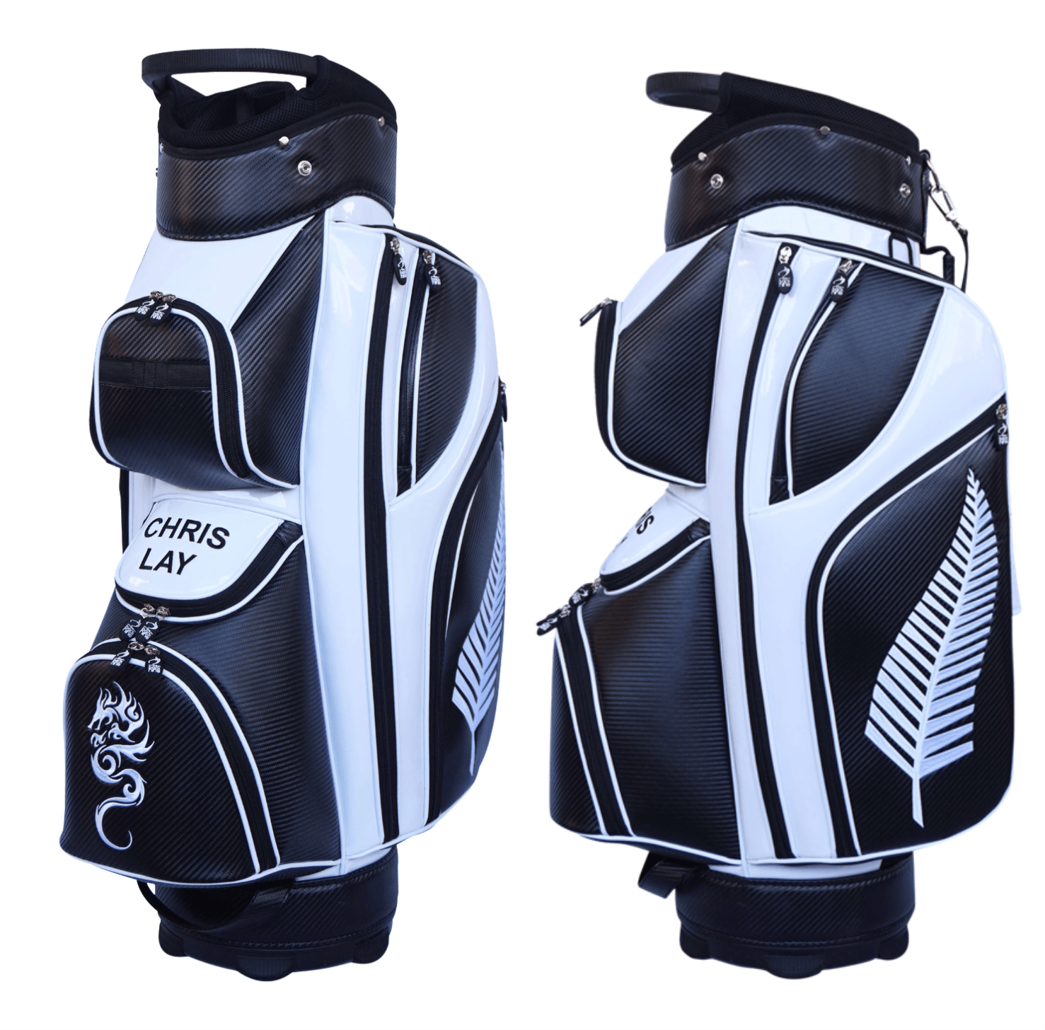 Kiwi Black Heritage Cart Bag – The Back Nine - Main Image