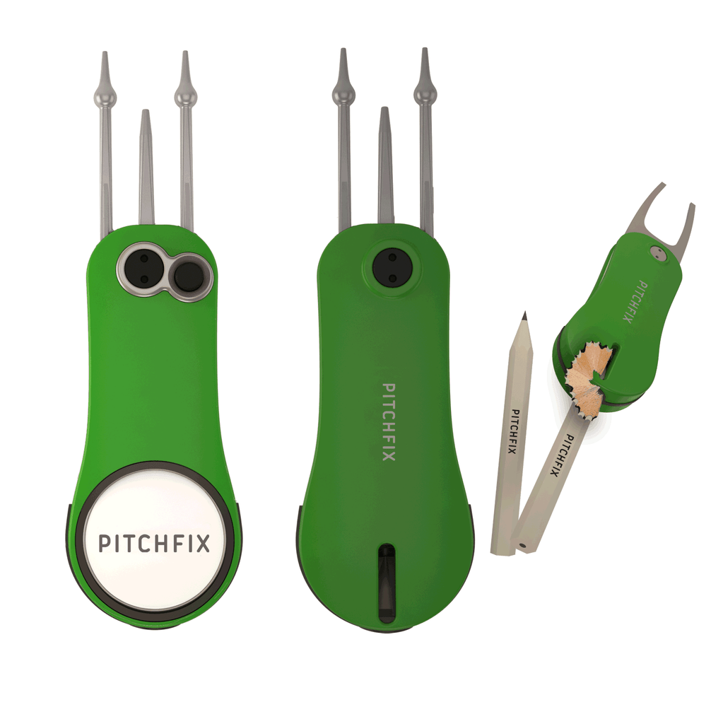 Pitchfix Fusion 2.5 Divot Tool - Green - The Back Nine Online