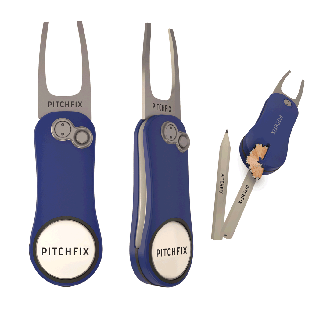 Pitchfix Hybrid 2.0 Divot Tool - Blue - The Back Nine Online