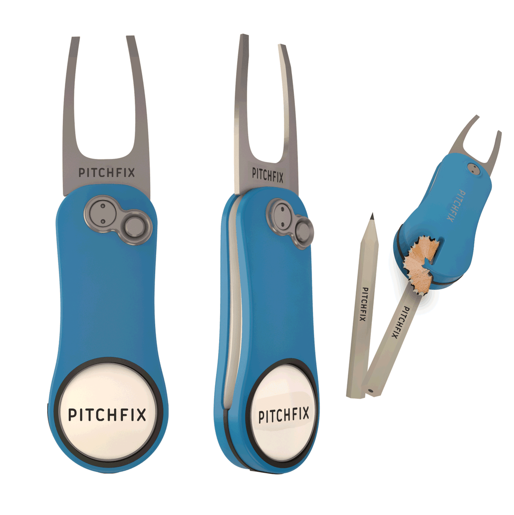 Pitchfix Hybrid 2.0 Divot Tool - Light Blue - The Back Nine Online