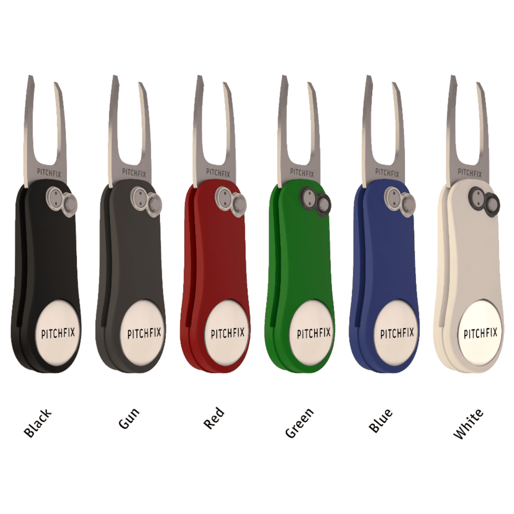 Pitchfix Original 2.0 Divot Tool - Black - The Back Nine Online