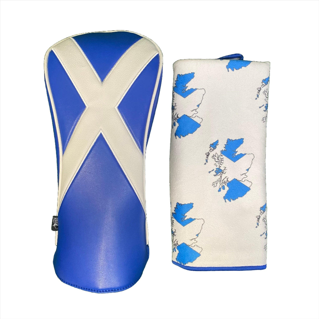 Scottish Flag Driver Cover & Tour Golf Towel - The Back Nine Online