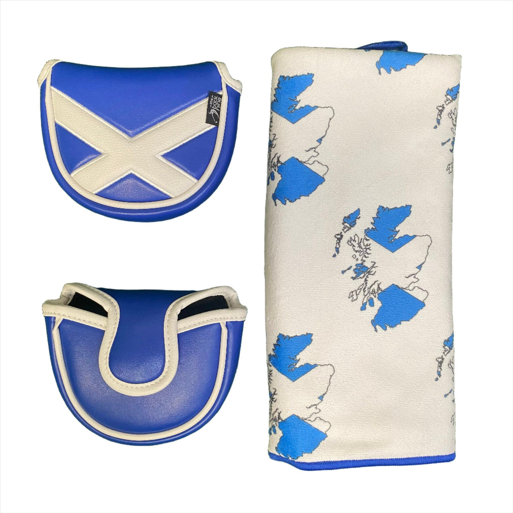 Scottish Flag Mallet Cover & Tour Golf Towel - The Back Nine Online